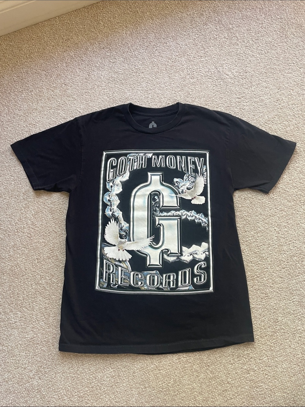 Goth Money Records When Doves Kry Black Graphic Tee